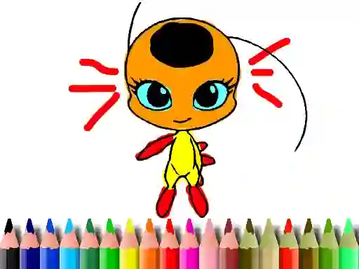 Back To School: Dotted Girl Coloring — безплатна онлайн игра