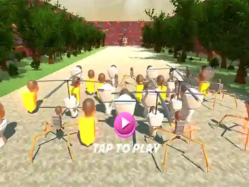 SQUID TOILET 3D — безплатна онлайн игра