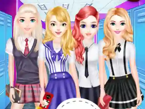 Girls School Fashion — безплатна онлайн игра