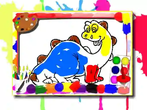 Dinosaur Coloring Book — безплатна онлайн игра