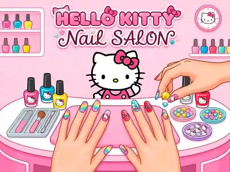 Hello Kitty Nail Salon — безплатна онлайн игра