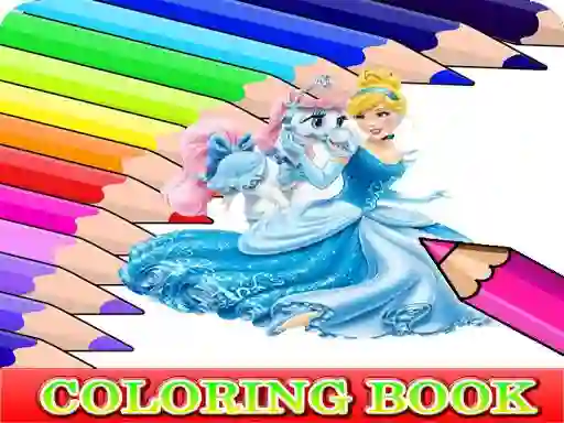Coloring Book for Cinderella — безплатна онлайн игра