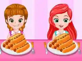 Princess Hotdog Eating Contest — безплатна онлайн игра
