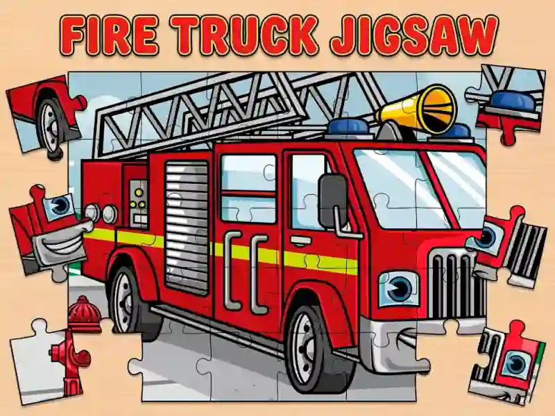 Fire Truck Jigsaw — безплатна онлайн игра