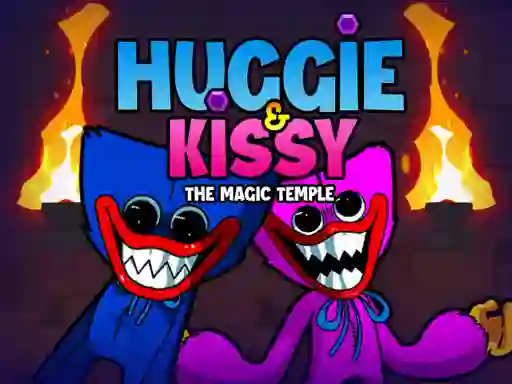 Huggie & Kissy The Magic Temple — безплатна онлайн игра