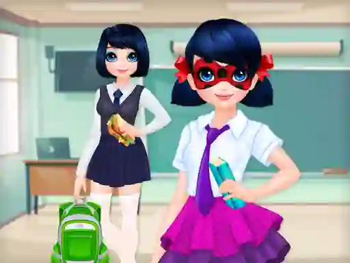 Dotted Girl Back to School — безплатна онлайн игра