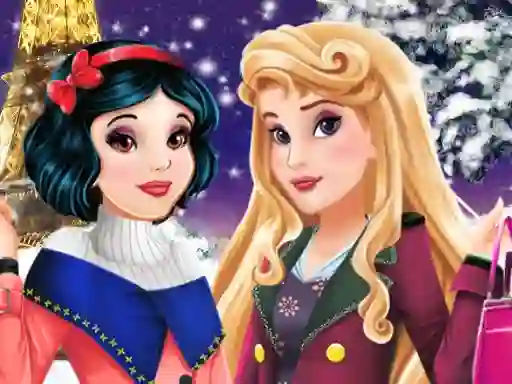 Aurora and Snow White Winter Fashion — безплатна онлайн игра