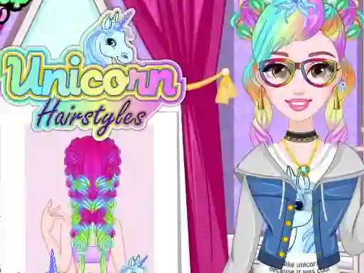 Unicorn Hairstyles — безплатна онлайн игра