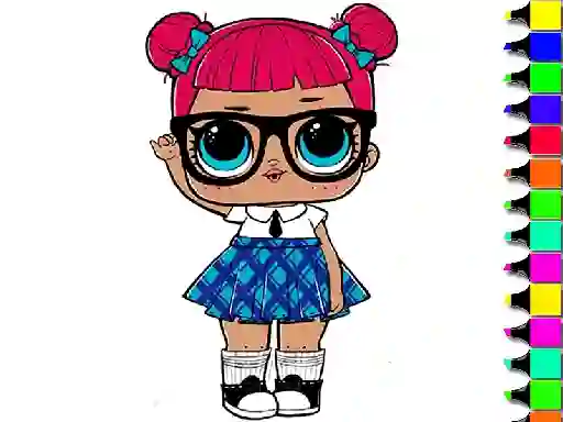 Easy Kids Coloring Lol — безплатна онлайн игра