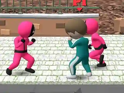 Squid Game Multiplayer Fighting — безплатна онлайн игра