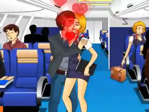 Air Hostess Kissing — безплатна онлайн игра