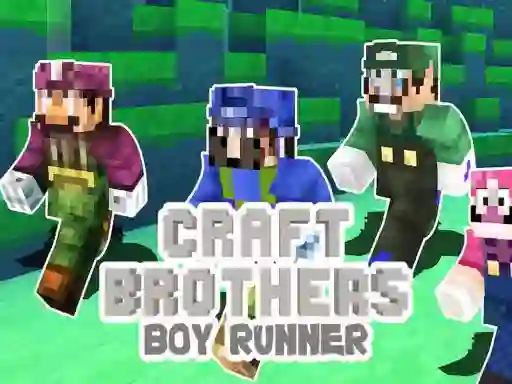 Craft Bros Boy Runner — безплатна онлайн игра