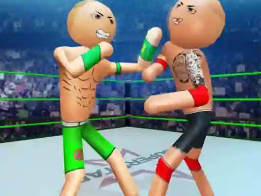 Police Stick Man Wrestling Fighting — безплатна онлайн игра