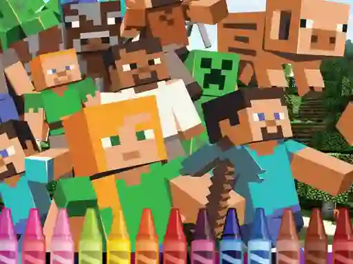 4GameGround Minecraft Coloring — безплатна онлайн игра