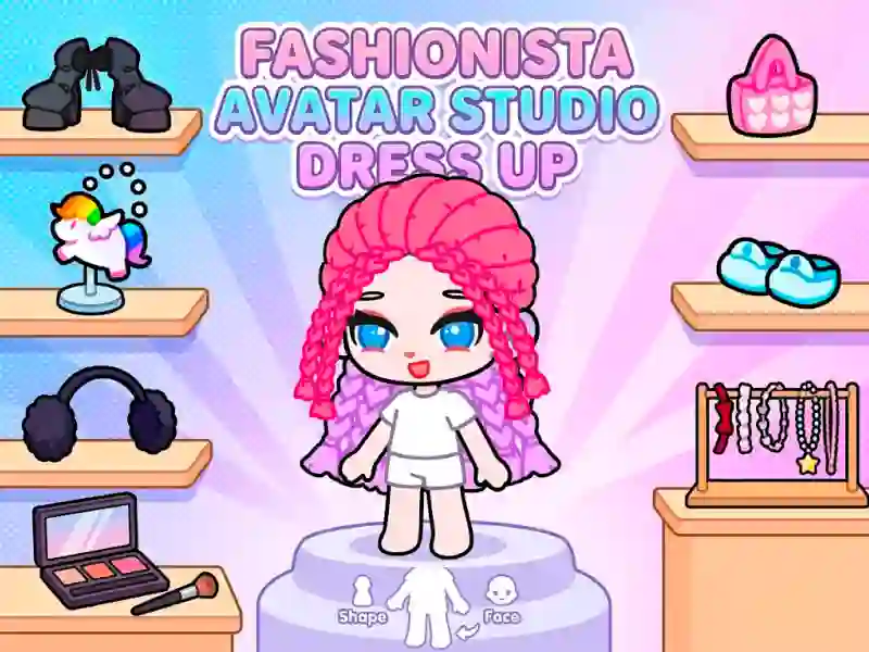 Fashionista Avatar Studio Dress Up — безплатна онлайн игра