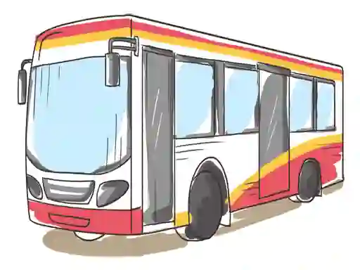 Cartoon Bus Slide — безплатна онлайн игра