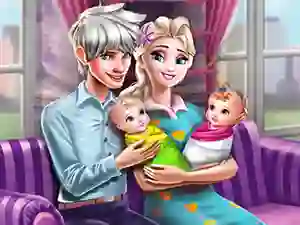 Ice Queen Twins Family Day — безплатна онлайн игра