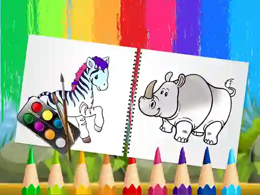 Funny Animals Coloring Book — безплатна онлайн игра
