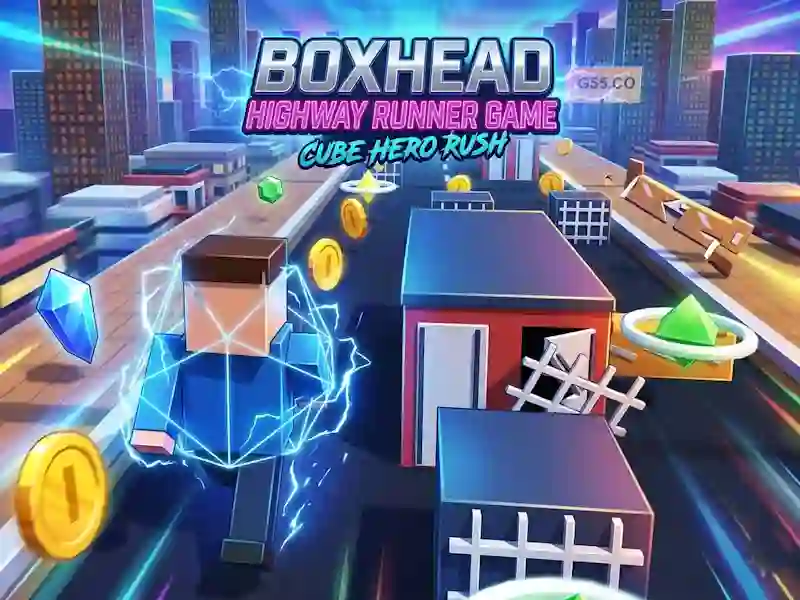 Boxhead Highway Runner Game — безплатна онлайн игра