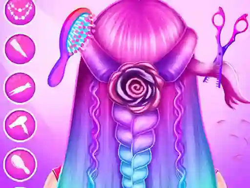 Braid Hair Salon Girls — безплатна онлайн игра