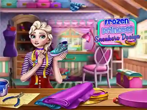 Frozen Princess Sneakers Design — безплатна онлайн игра