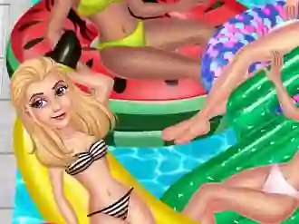 Princess Pool Party Floats — безплатна онлайн игра