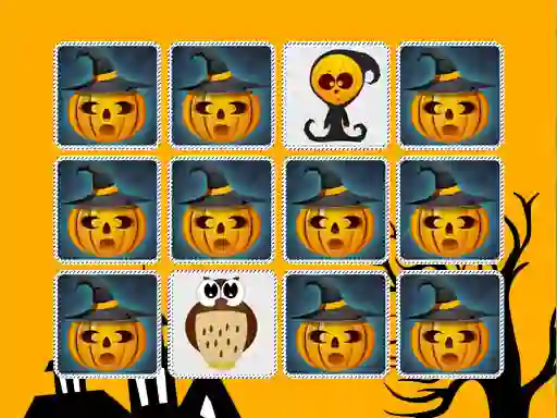 Kids Memory Game Halloween — безплатна онлайн игра
