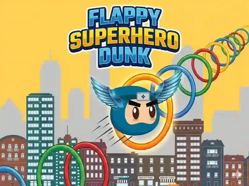 Flappy Superhero Dunk — безплатна онлайн игра