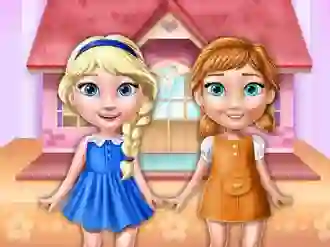 Ellie And Annie Doll House — безплатна онлайн игра