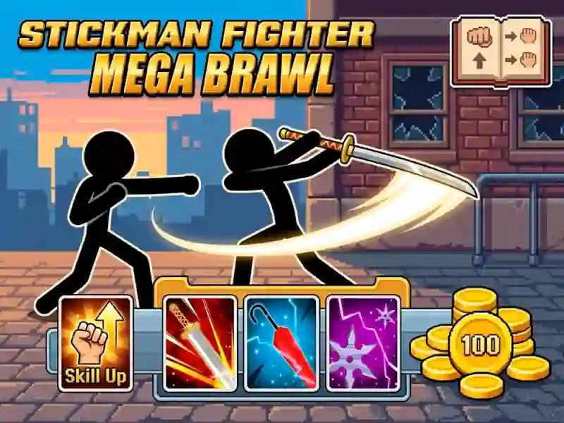 Stickman Fighter Mega Brawl — безплатна онлайн игра