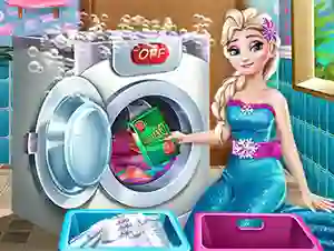 Ice Queen Laundry Day — безплатна онлайн игра