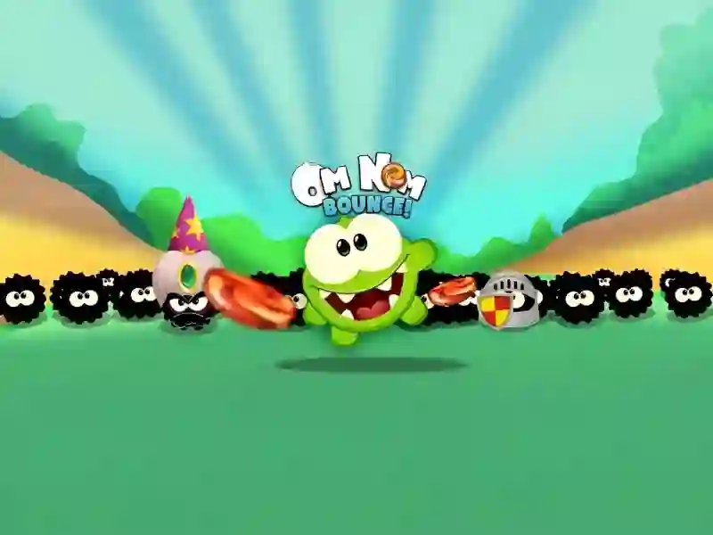 Om Nom Bounce — безплатна онлайн игра