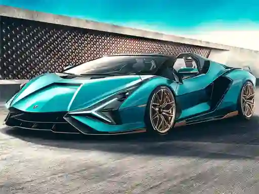 Lamborghini Sian Roadster Puzzle — безплатна онлайн игра
