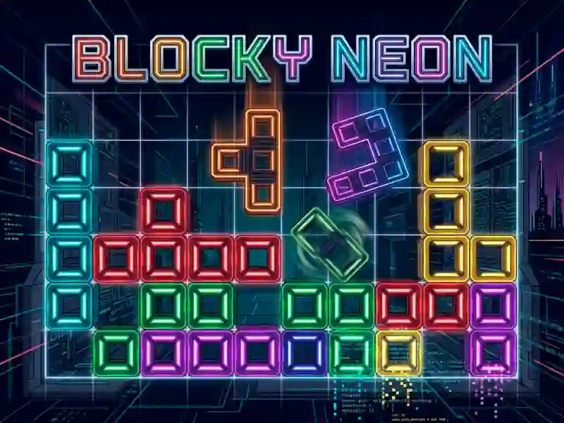 Blocky Neon — безплатна онлайн игра