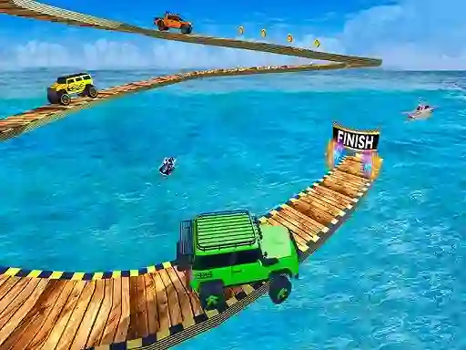 Impossible Tracks Jeep Stunts Driving — безплатна онлайн игра