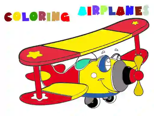 Coloring Book Airplane 2 — безплатна онлайн игра