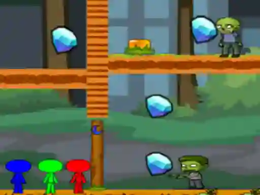 StickMan Bros Vs Zombies — безплатна онлайн игра