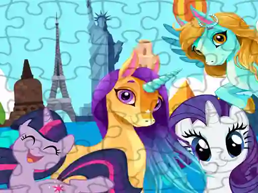 Unicorns Travel The World Puzzle — безплатна онлайн игра
