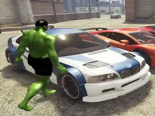 Chained Car vs Hulk — безплатна онлайн игра