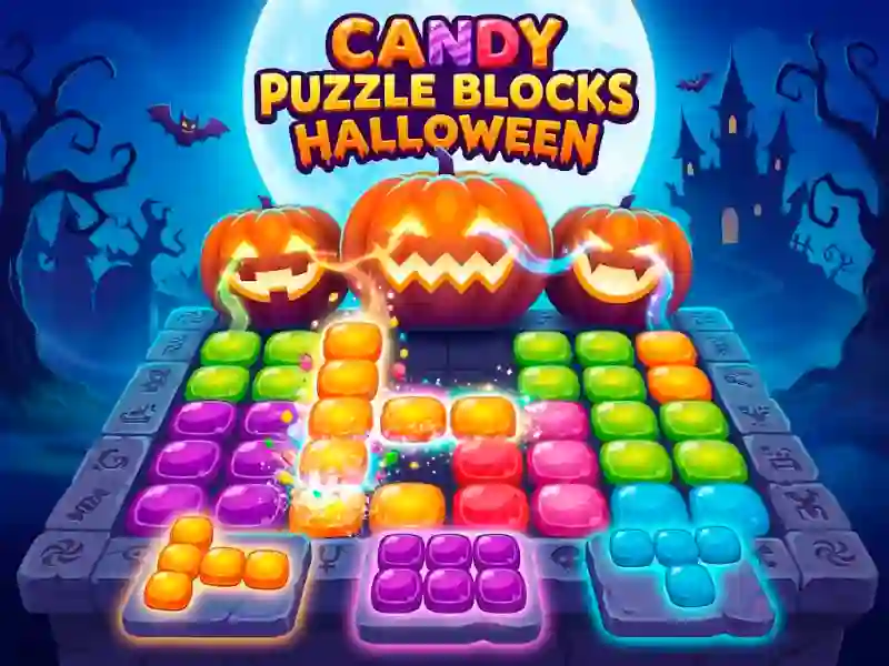 Candy Puzzle Blocks Halloween — безплатна онлайн игра