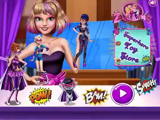 Superhero Toy Shop — безплатна онлайн игра