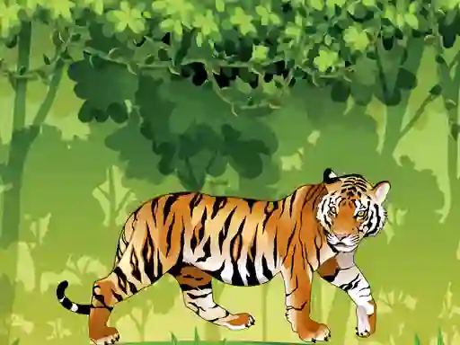 Angry Tiger Coloring — безплатна онлайн игра