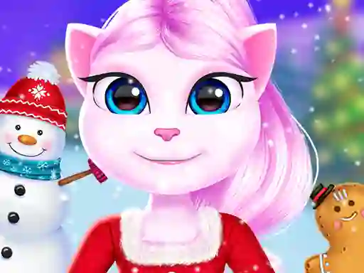 Cat Girl Christmas Decor Game — безплатна онлайн игра