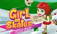 Girl on Skates Pizza Mania — безплатна онлайн игра