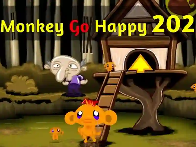 Monkey Go Happy Stage 202 — безплатна онлайн игра