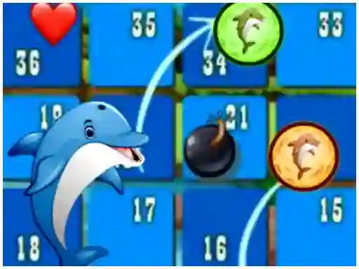 Dolphin Dice Race — безплатна онлайн игра