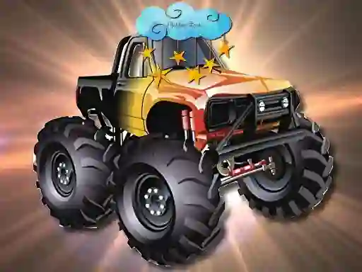 Cartoon Trucks Hidden Stars — безплатна онлайн игра