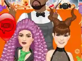 Jenner Sisters Spooky Hairstyles — безплатна онлайн игра