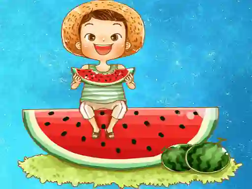 Watermelon and Drinks Puzzle — безплатна онлайн игра