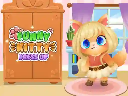 Funny Kitty Dress Up — безплатна онлайн игра